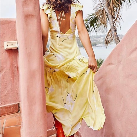 Free People Dresses & Skirts - Free People - yellow floral dress